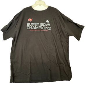 Tampa Bay Buccaneers Shirt Men 4XL Black S/Sleeve Super Bowl Champions NFL READ